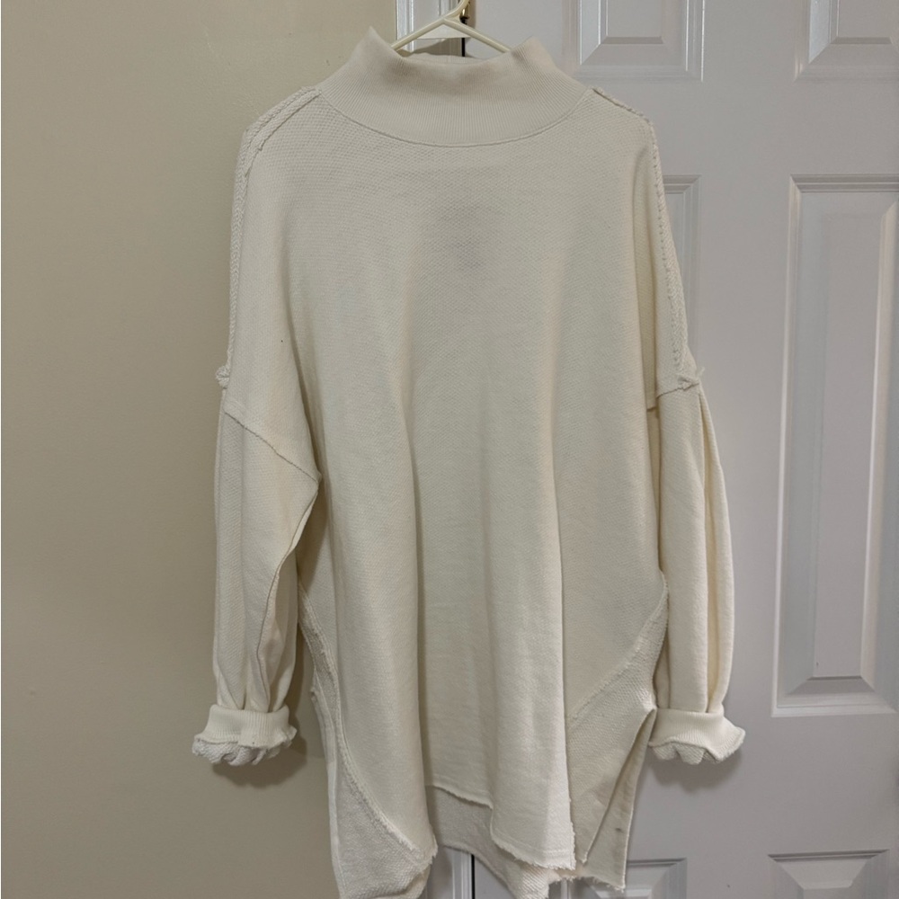 We The Free Off-White Turtleneck Sweater